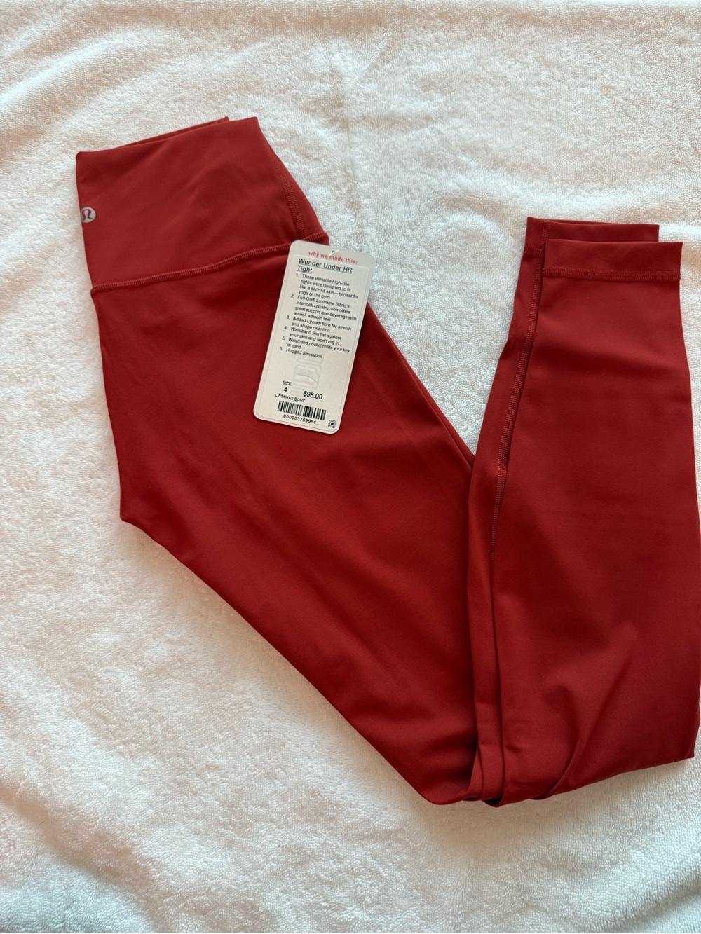 lululemon athletica wunder under  High-Rise Crimson Leggings